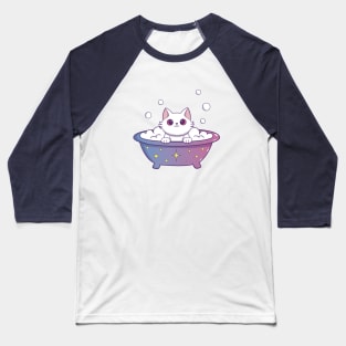 Bath Cat Baseball T-Shirt